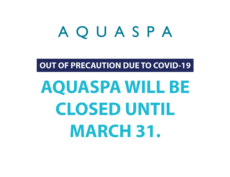 Temporary closure effective Wednesday, March 18.