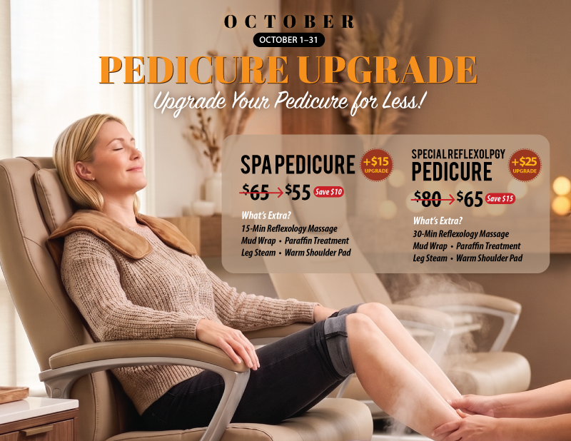 October Pedicure Upgrade